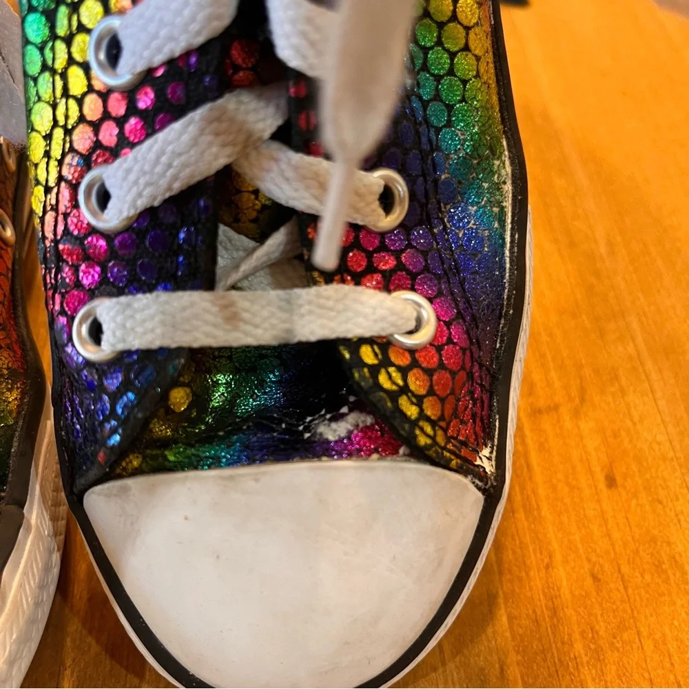 Converse kids girls chuck Taylor all stars rainbow kaleidoscope sneakers 2